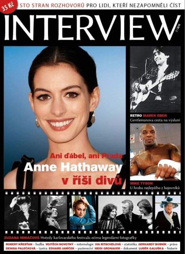 INTERVIEW CZECH magazine side cover  July 2016