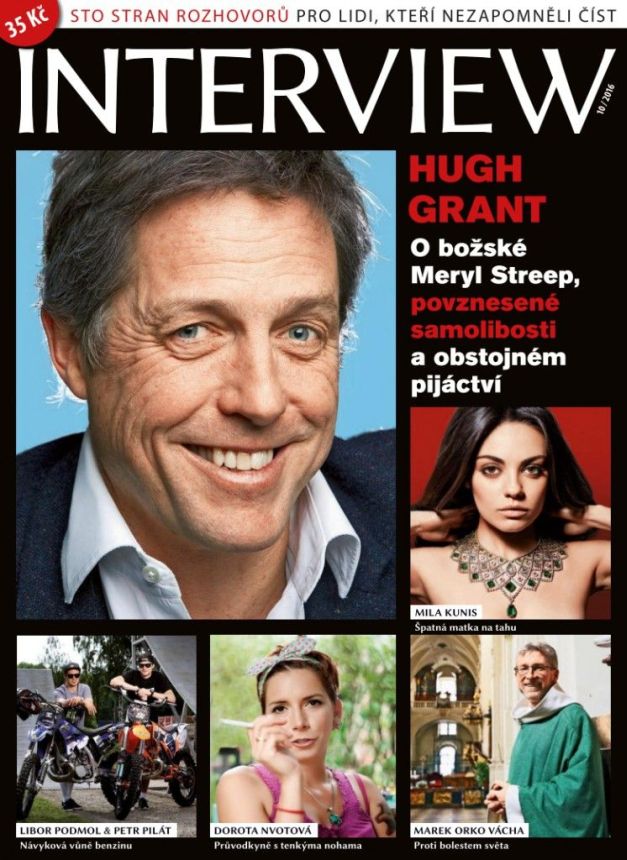 INTERVIEW CZECH magazine side cover  October 2016