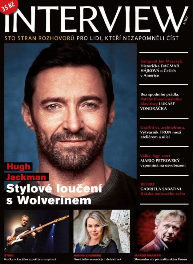 INTERVIEW CZECH magazine side cover  May 2017