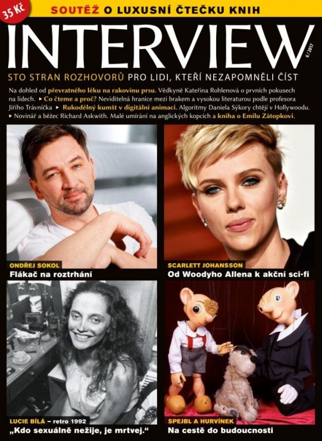 INTERVIEW CZECH magazine side cover  June 2017