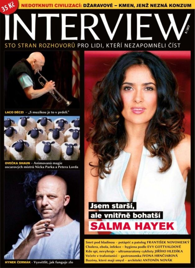 INTERVIEW CZECH magazine side cover  August 2017