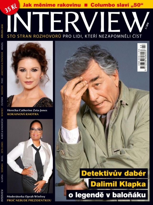 INTERVIEW CZECH magazine side cover  March 2018