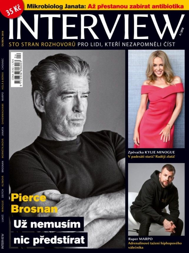 INTERVIEW CZECH magazine side cover  April 2018