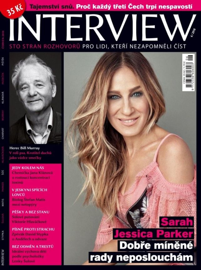 INTERVIEW CZECH magazine side cover  June 2018