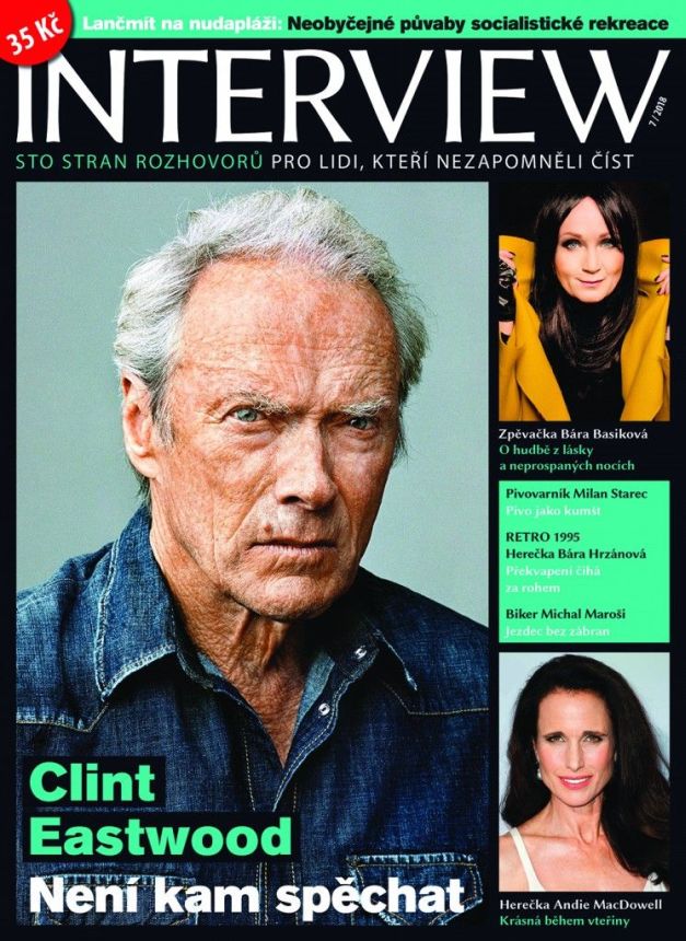 INTERVIEW CZECH magazine side cover  July 2018