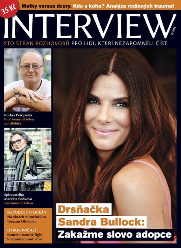 INTERVIEW CZECH magazine side cover  August 2018