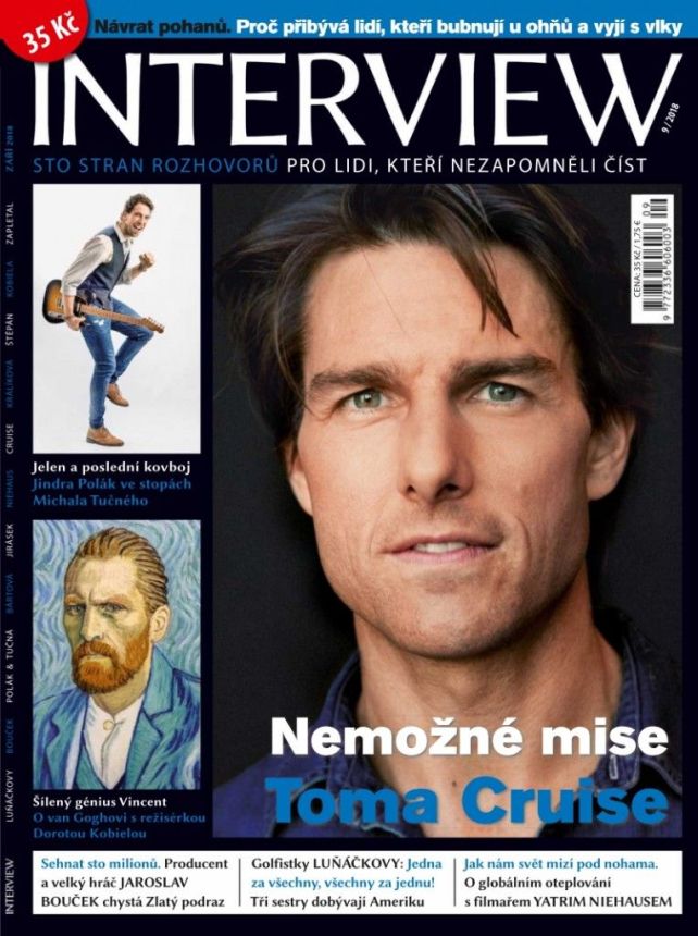 INTERVIEW CZECH magazine side cover  September 2018