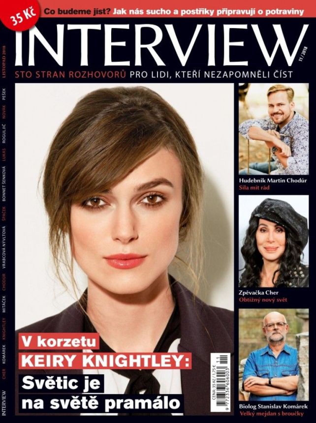 INTERVIEW CZECH magazine side cover  November 2018