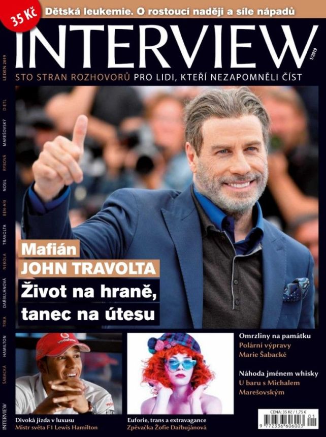 INTERVIEW CZECH magazine side cover  January 2019