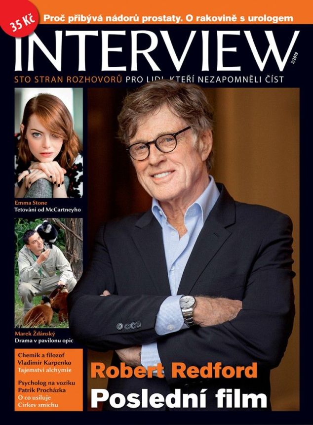 INTERVIEW CZECH magazine side cover  February 2019