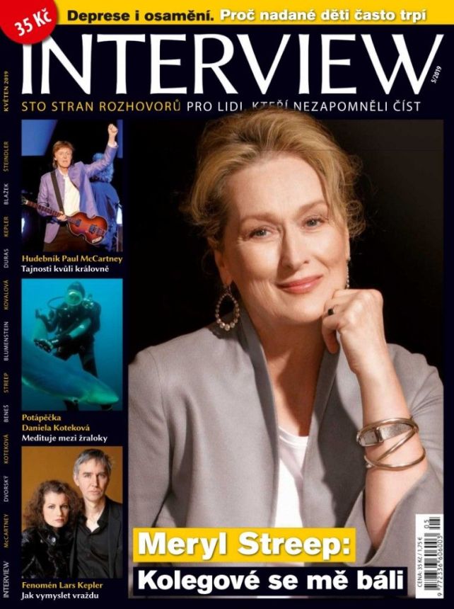 INTERVIEW CZECH magazine side cover  May 2019