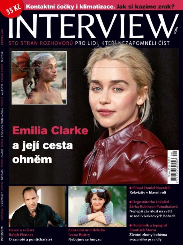 INTERVIEW CZECH magazine side cover  June 2019