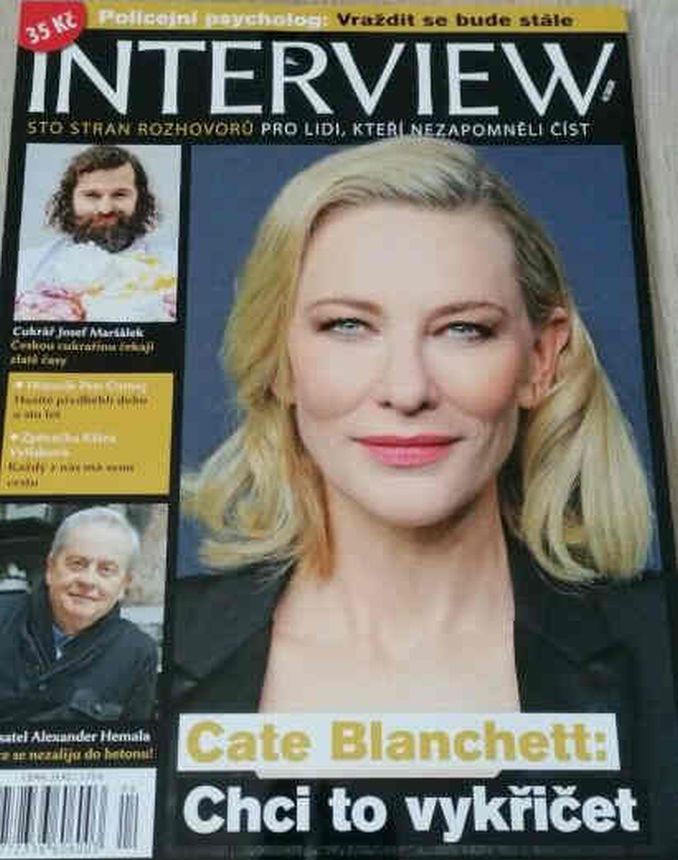 INTERVIEW CZECH magazine side cover  April 2020