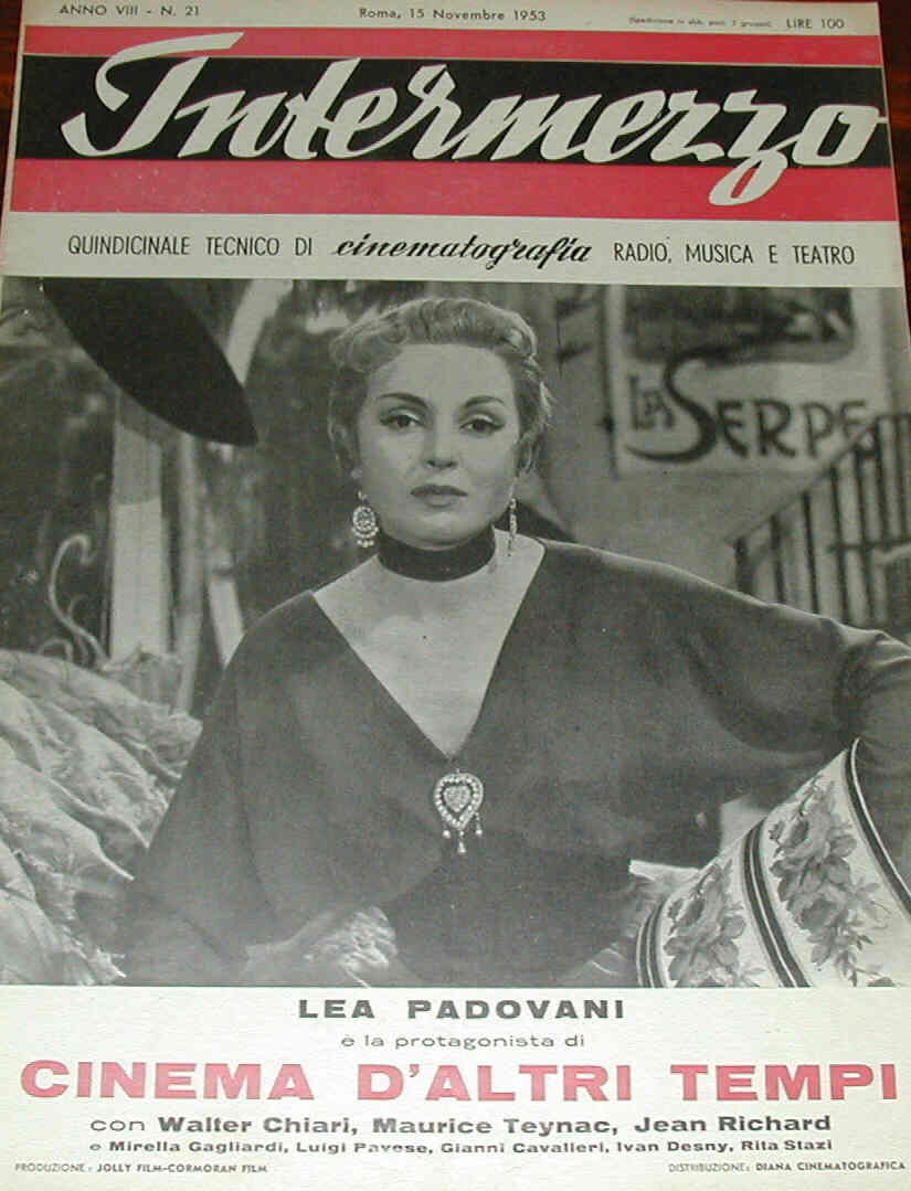 INTERMEZZO magazine side cover Issue 21 15 November 1953