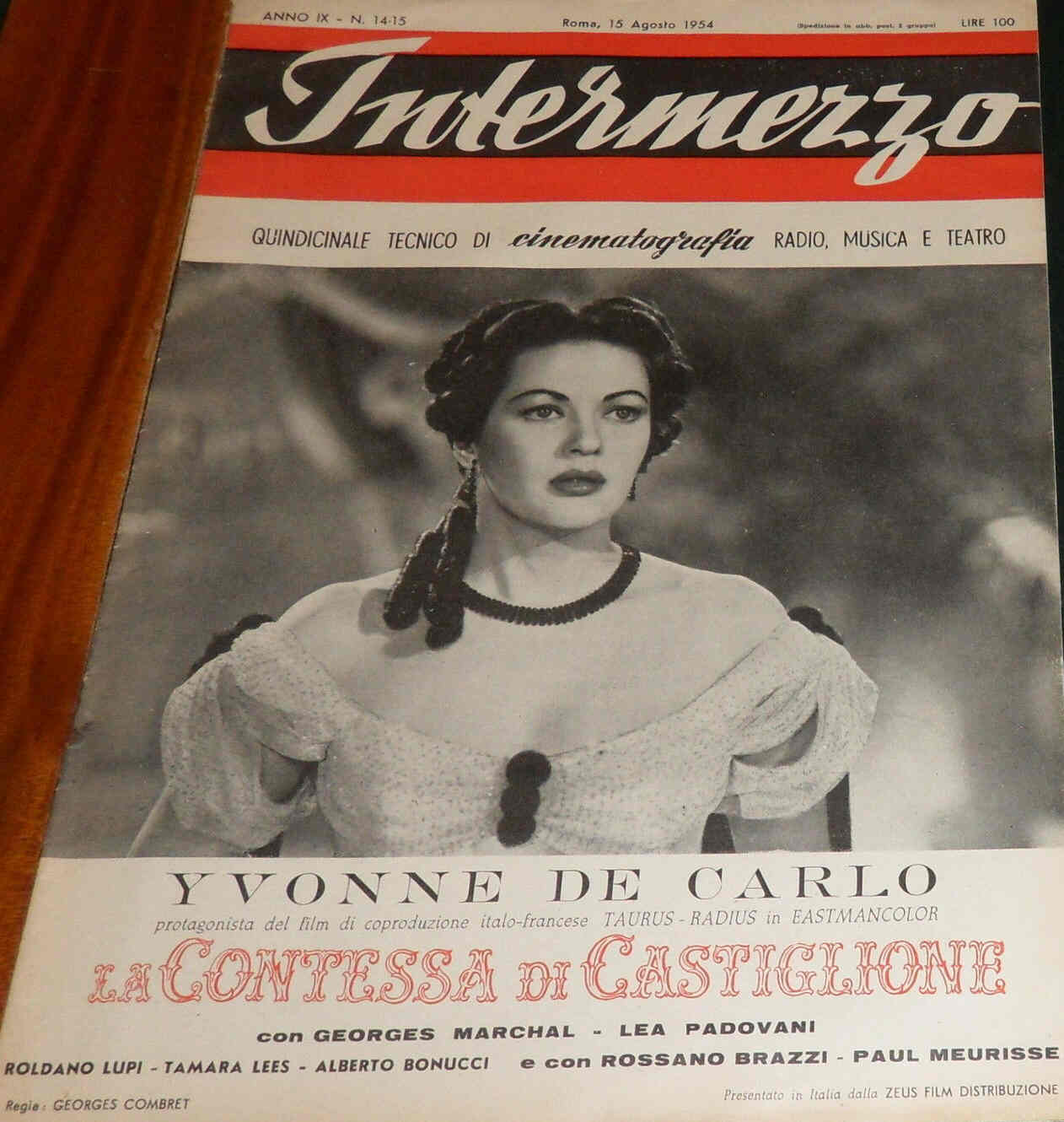 INTERMEZZO magazine side cover Issue 14/15 15 August 1954