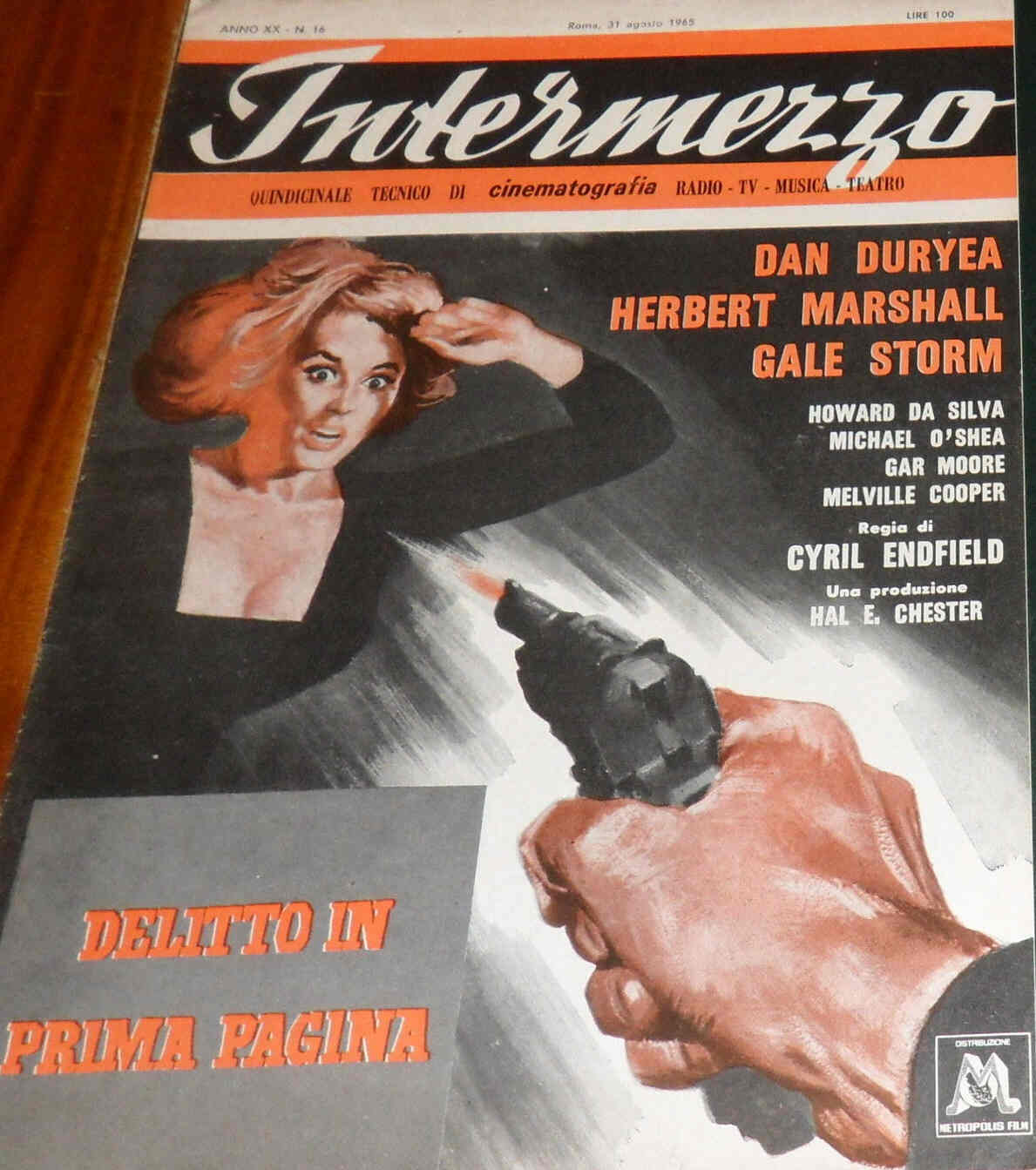 INTERMEZZO magazine side cover Issue 16 31 August 1965