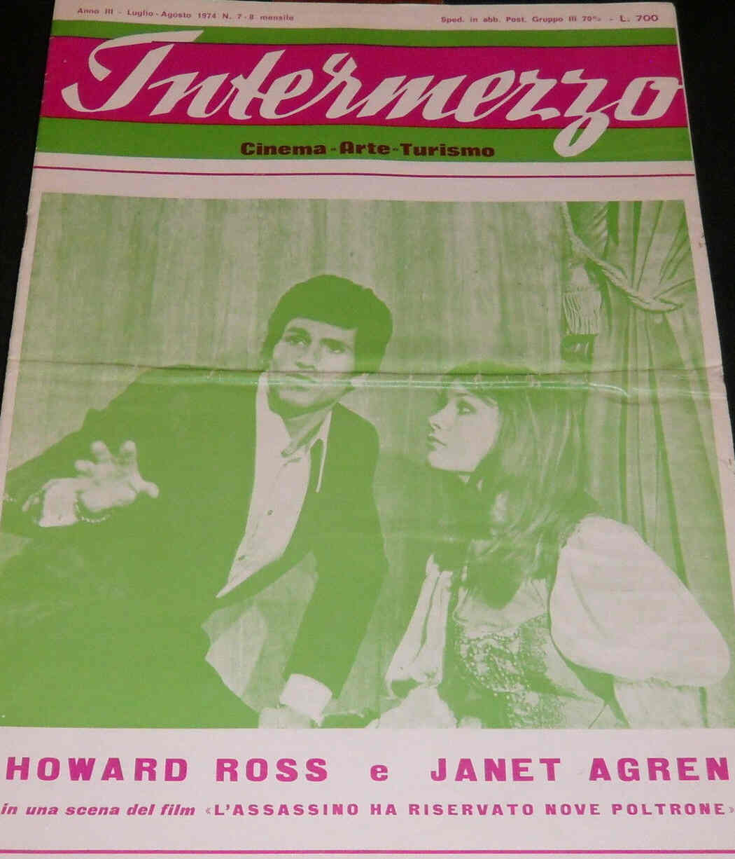 INTERMEZZO magazine side cover July/August 1974