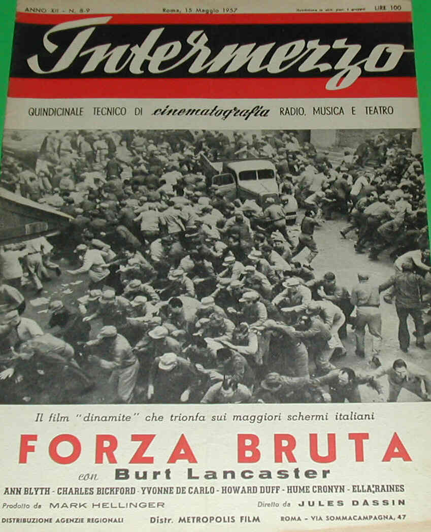 INTERMEZZO magazine side cover Issue 8/9 15 May 1957