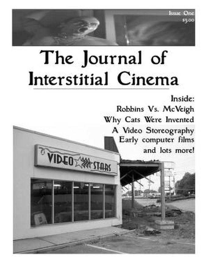JOURNAL OF INTERSTITIAL CINEMA | THE magazine side cover Issue 1 October/November/December 2009