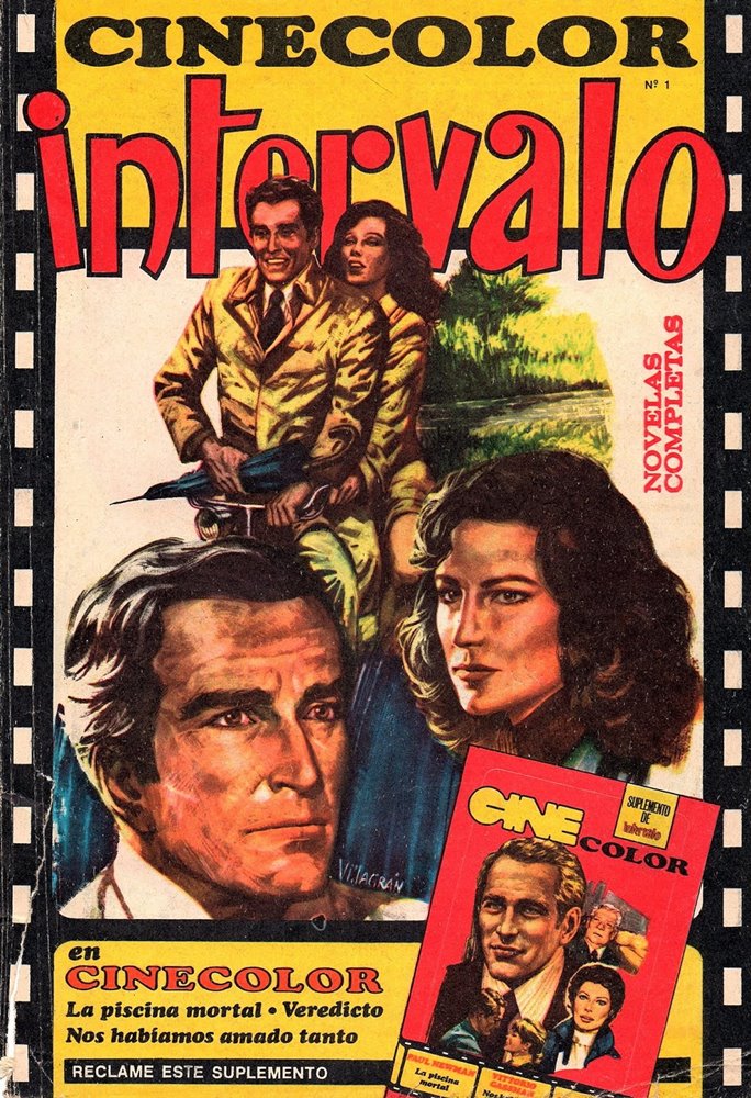 INTERVALO CINE COLOR magazine side cover Issue 1 26 August 1976
