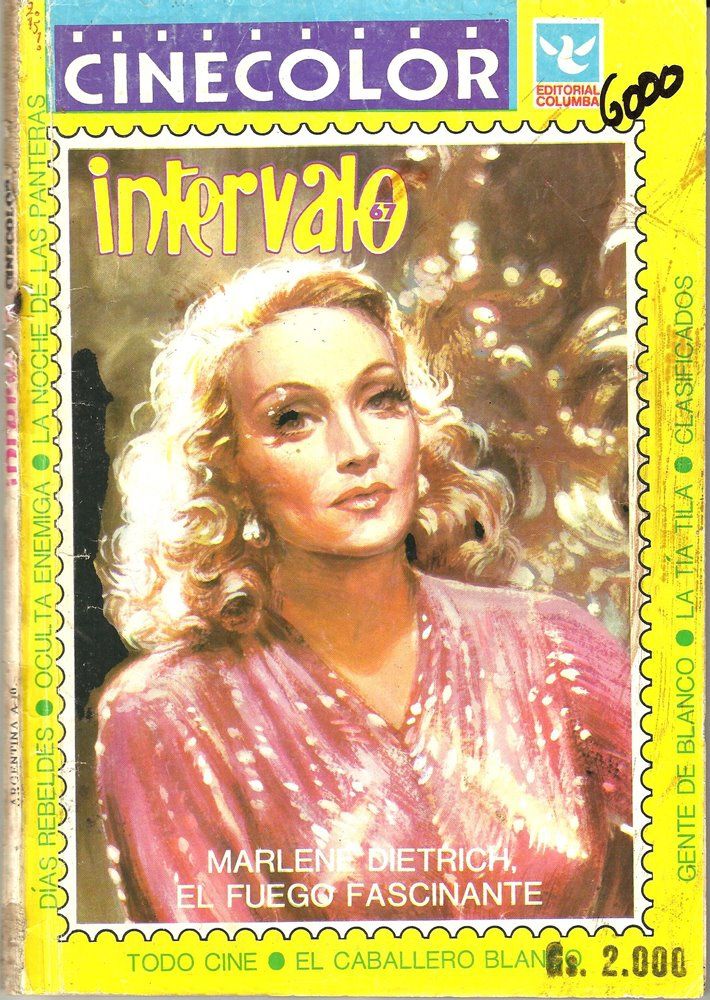 INTERVALO CINE COLOR magazine side cover Issue 67   
