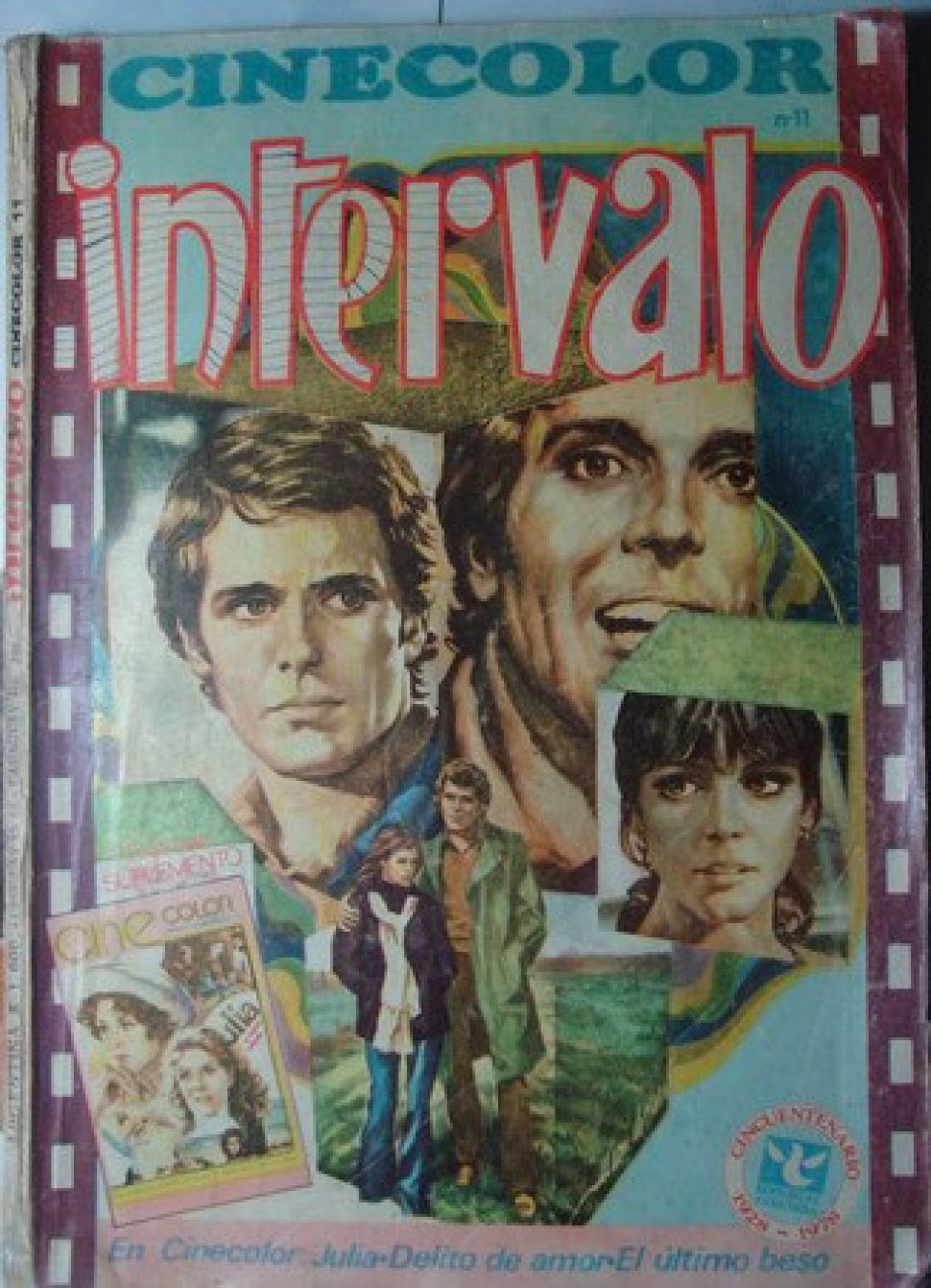 INTERVALO CINE COLOR magazine side cover Issue 11   1978