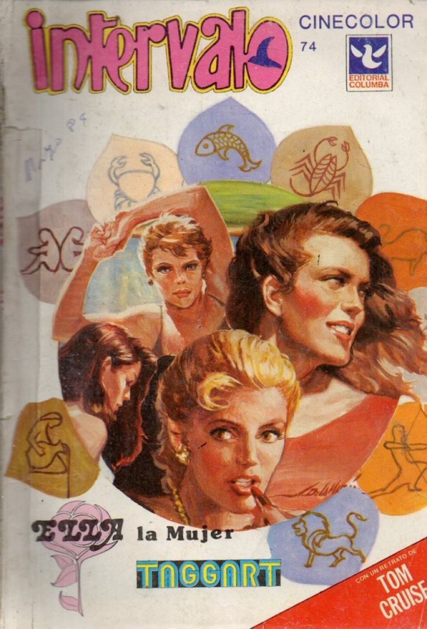 INTERVALO CINE COLOR magazine side cover Issue 74  May 1989