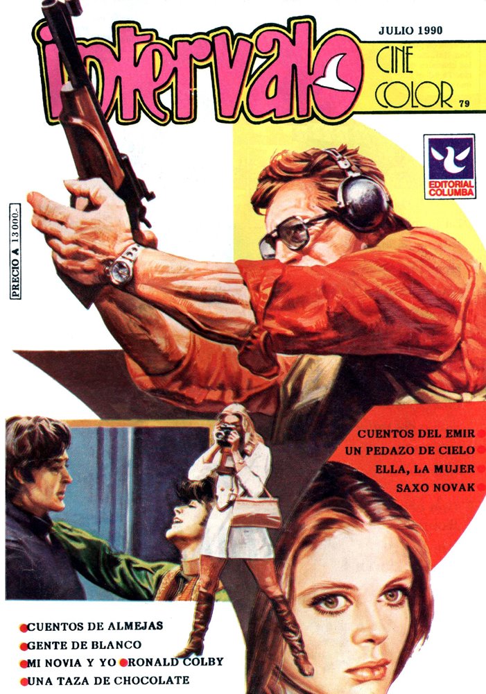 INTERVALO CINE COLOR magazine side cover Issue 79  July 1990