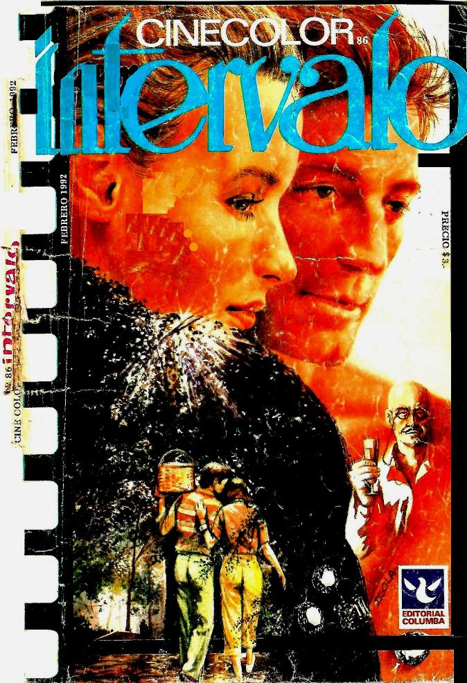 INTERVALO CINE COLOR magazine side cover Issue 86  February 1992