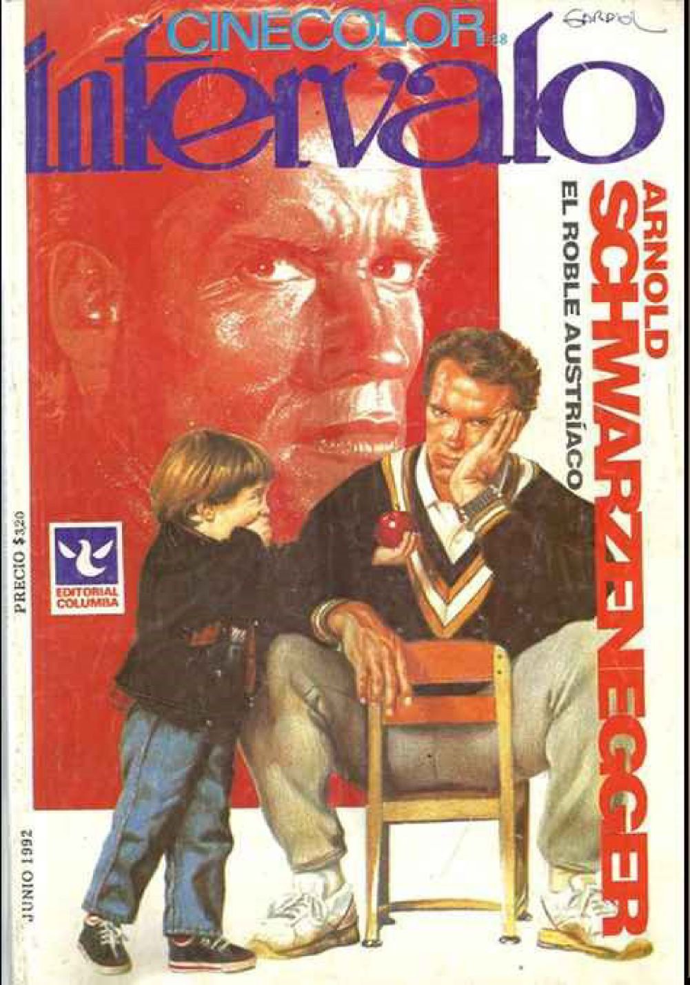 INTERVALO CINE COLOR magazine side cover Issue 88  June 1992