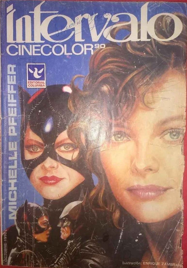 INTERVALO CINE COLOR magazine side cover Issue 90  October 1992