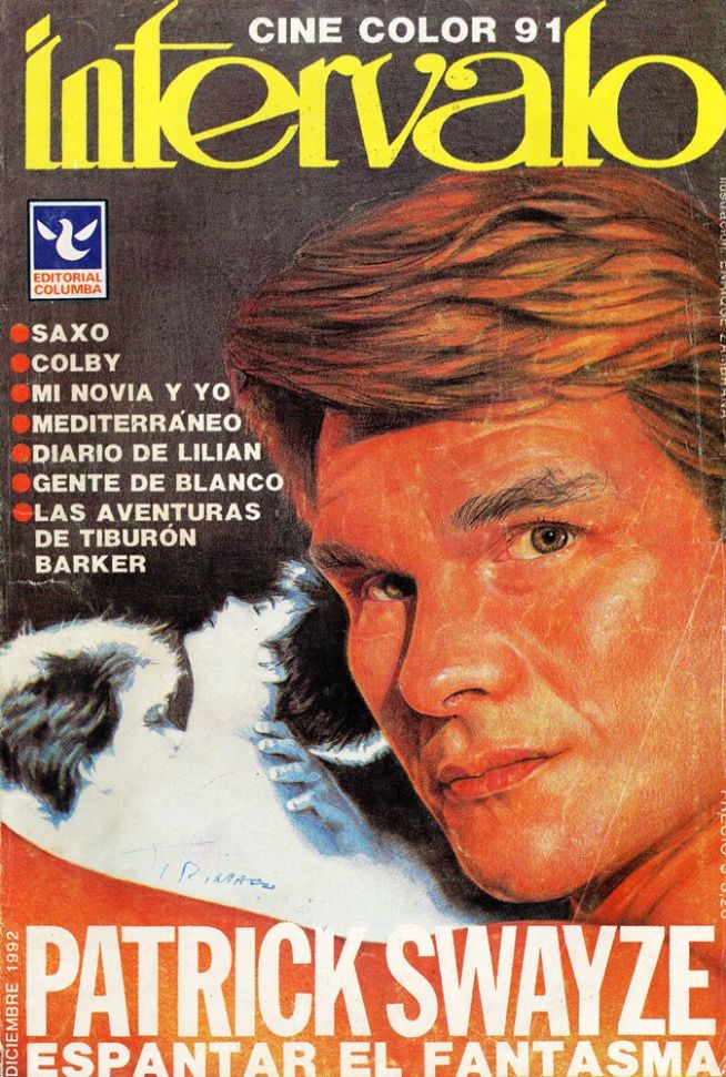INTERVALO CINE COLOR magazine side cover Issue 91  December 1992