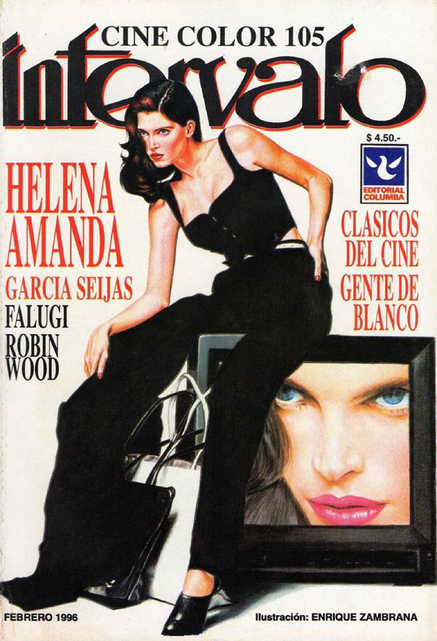 INTERVALO CINE COLOR magazine side cover Issue 105  February 1996