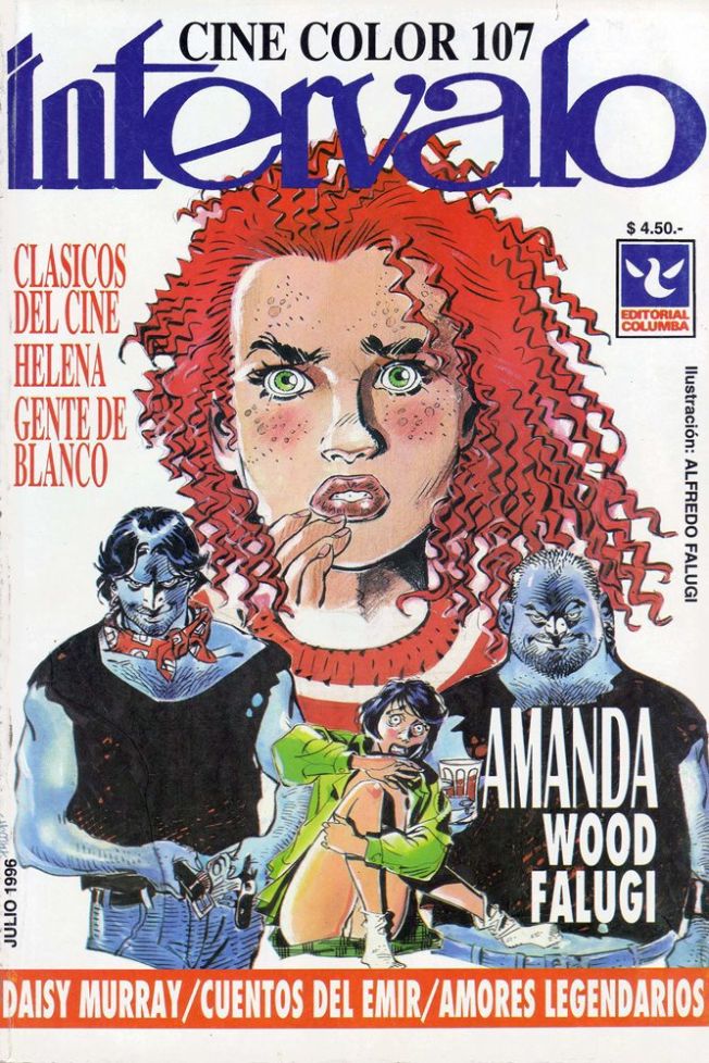 INTERVALO CINE COLOR magazine side cover Issue 107  July 1996