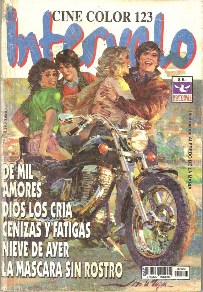INTERVALO CINE COLOR magazine side cover Issue 123  February 1998