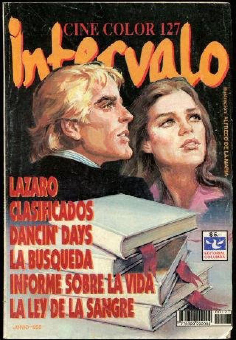 INTERVALO CINE COLOR magazine side cover Issue 127  June 1998