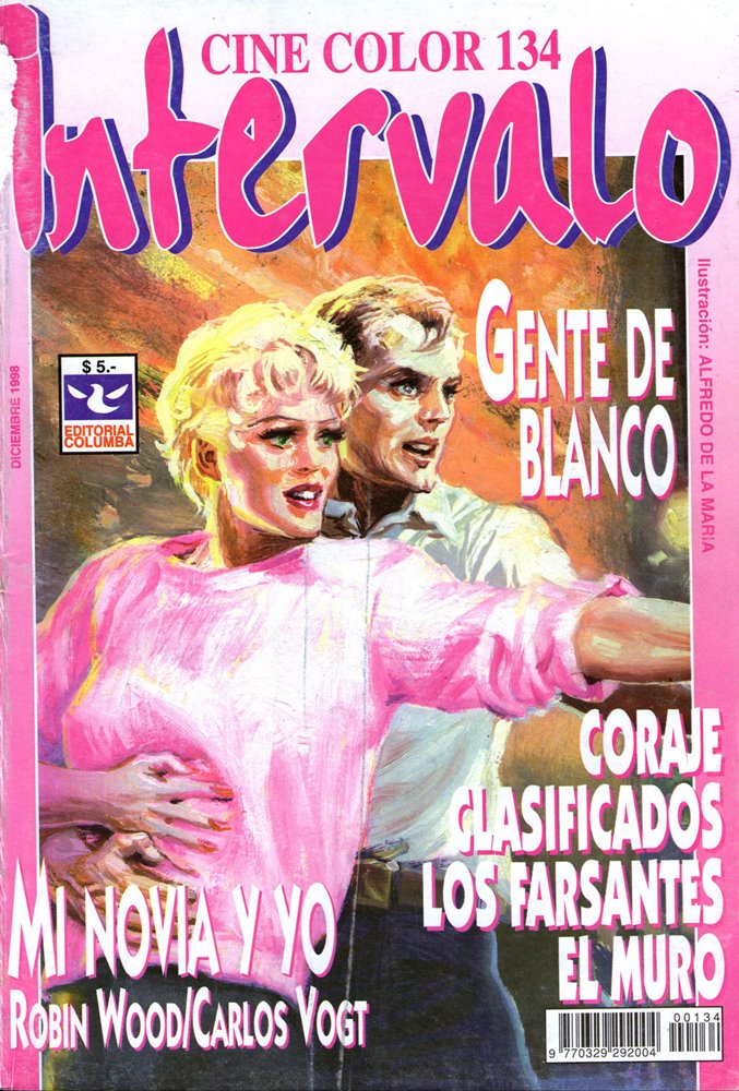 INTERVALO CINE COLOR magazine side cover Issue 134  December 1998