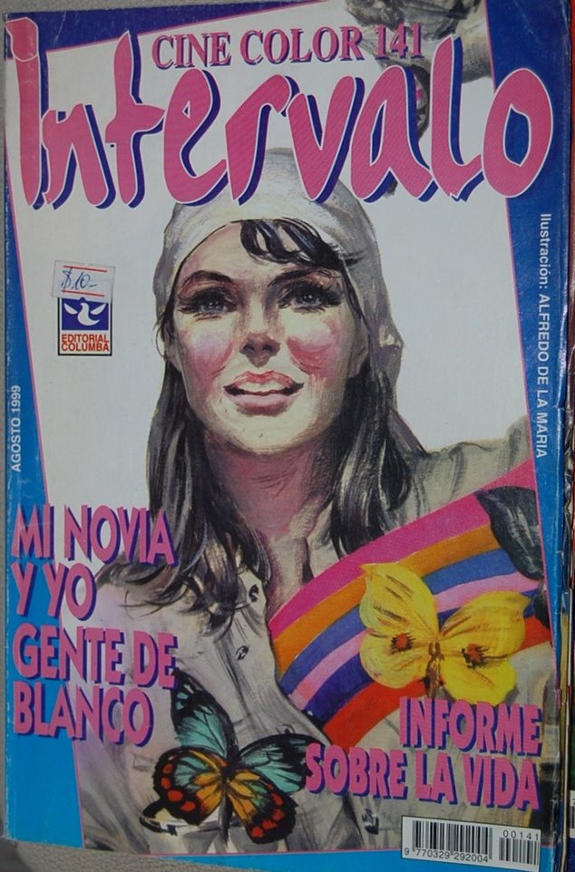 INTERVALO CINE COLOR magazine side cover Issue 141  August 1999