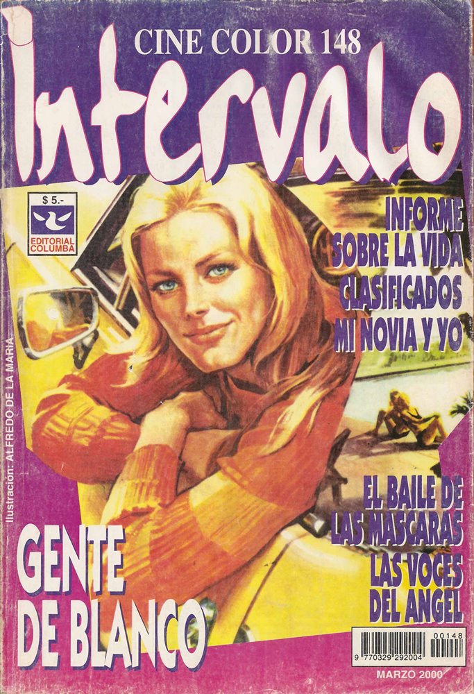 INTERVALO CINE COLOR magazine side cover Issue 148  March 2000