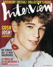 INTERVIEW magazine side cover February 2000