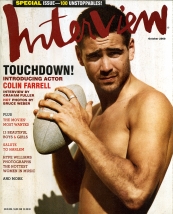 INTERVIEW magazine side cover October 2000