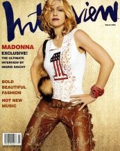 INTERVIEW magazine side cover March 2001