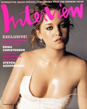 INTERVIEW magazine side cover April 2001