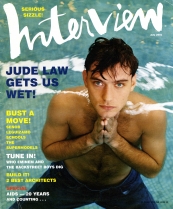 INTERVIEW magazine side cover July 2001