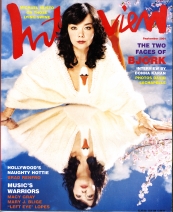 INTERVIEW magazine side cover September 2001