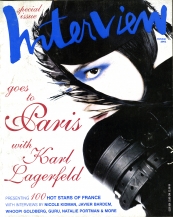 INTERVIEW magazine side cover October 2001