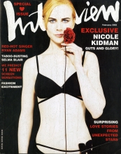 INTERVIEW magazine side cover February 2002