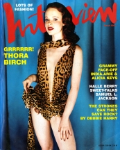 INTERVIEW magazine side cover March 2002