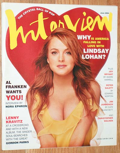 INTERVIEW magazine side cover June 2004