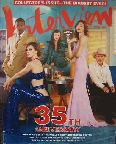 INTERVIEW magazine side cover October 2004